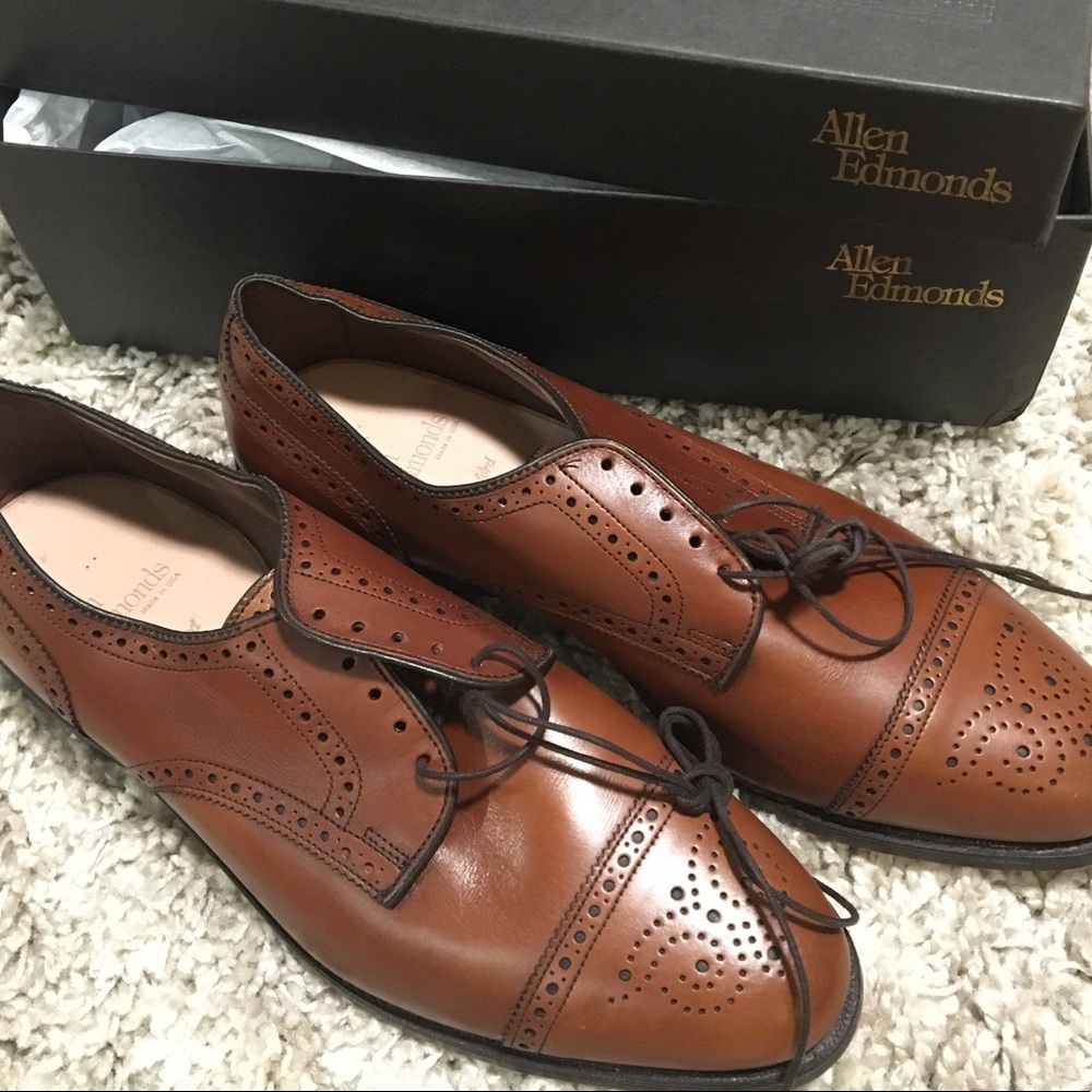 Brand New Allen Edmonds Sanford 11D Brown